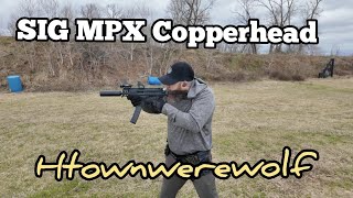 Sig MPX Copperhead Range Day [upl. by Derdle]