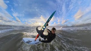 Windsurfing onshore wave sailing windsurfing [upl. by Naida]