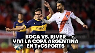 BOCA VS RIVER ⚽️ VIVILO EN TyC SPORTS  Copa Argentina 2021 [upl. by Ellinnet]