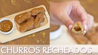 Como fazer Churros recheados antes de fritar  Segredinhos 140 [upl. by Leunamnauj]