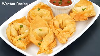 রেস্টুরেন্ট স্টাইলের অনথন তৈরি করুন ঘরেই  Chicken Wonton Recipe  Crispy Onthon Recipe Bangla [upl. by Walden448]