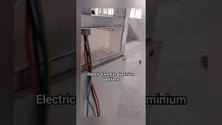 Electrical Work in Alluminium Partitions shorts [upl. by Crysta]