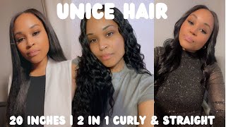 UNice VPart Wig Review  2 in 1 Dry Straight amp Wet Deep Wave [upl. by Petersen]