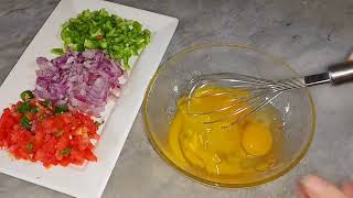 Pizza Omelette Recipe For Breakfast  Quik Breakfast Recipe  Omelette Recipe [upl. by Isherwood]