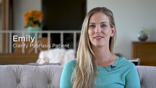 Emilys talks about Treating her Psoriasis  Clarify Home Phototherapy 30 Seconds [upl. by Perreault367]