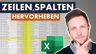 ZEILEN und SPALTEN in EXCEL interaktiv HERVORHEBEN [upl. by Acinomal]