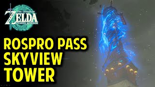 How to Reach Rospro Pass Skyview Tower in Hebra Mountains  Zelda Tears of the Kingdom [upl. by Ahsema]