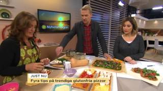 Fyra goda recept på glutenfria pizzor  Nyhetsmorgon TV4 [upl. by Edithe403]