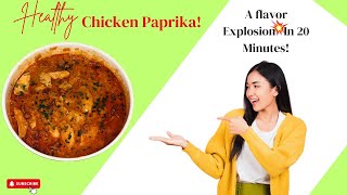 How to make the best chicken paprika at home in 20 minutes for beginners [upl. by Enailil]