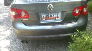 2006 VW Jetta 25 Mid suitcase Muffler Delete [upl. by Montgomery]