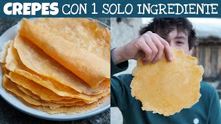 CRÊPES FATTE CON 1 SOLO INGREDIENTE grande novità  ricetta sia dolce che salata  Davide Zambelli [upl. by Anabel]