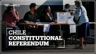 Polls show divide as Chileans vote on new constitution [upl. by Mears]