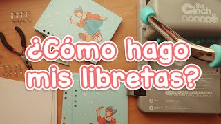 ¿Cómo hago mis libretas 📔  Encuadernación 😊 [upl. by Ninazan]