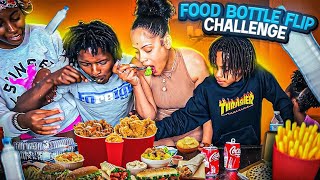 Bottle Flip Food Challenge  So Funny 🤣 [upl. by Maletta]