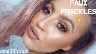 Fake Freckles  Updated Foundation Routine  KeilidhMua [upl. by Enrobyalc99]