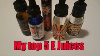 My top 5 Canadian E juices then a 9 minute VLOG [upl. by Ainecey423]