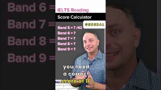 IELTS Reading Score Calculator General English learnenglish ieltsreading [upl. by Gaile]