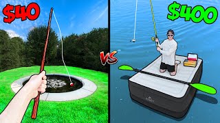 40 vs 400 Budget Fishing Challenge [upl. by Hatokad]