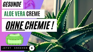 gesunde Aloe Vera Creme selber herstellen mit Natursalzsole und ohne Chemie [upl. by Cerallua]