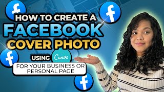 How To Design A Facebook Cover Photo In Canva [upl. by Seaden854]