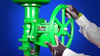 Fisher Valve Handwheel Operation [upl. by Solram]