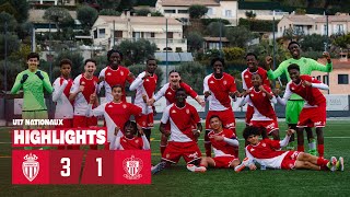 AS Monaco 31 OGC Nice  U17 Nationaux  20ème journée [upl. by Celine891]