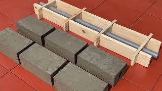 Simple Cement Brick Mold design is easy to redo effectively P2 [upl. by Orola374]