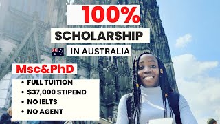 Fully Funded Scholarship In Australia 100 Masters amp PhD Scholarship No IELTS No Agent [upl. by Yaja]