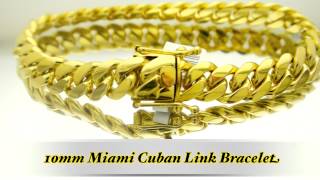 10mm Miami Cuban Link Bracelet Custom Hand Made Daniel Jewelry Inc HD [upl. by Toffey]