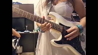 chammak challo  akon  sped up  electric guitar short cover [upl. by Ocer]