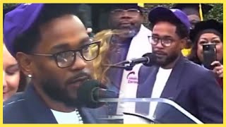 Kendrick Lamar Makes First Public Appearance Since Beef with Drake At Compton College Graduation [upl. by Tnerual]