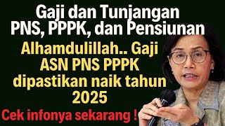 Gaji ASN PNS PPPK Dipastikan naik tahun 2025  Gaji dan Tunjangan ASN [upl. by Aninad664]