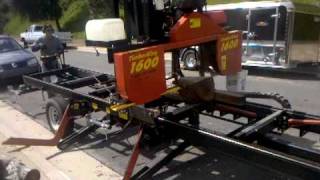 Urban Logs to Lumber TimberKing 1600 Portable Saw Mill [upl. by Arramat493]