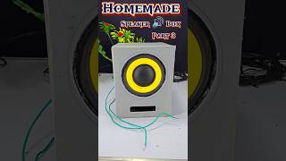 Diy Homemade Speaker Box😍 Part 3 shorts diy project speakerbox creatidoashishshorts [upl. by Ariak389]