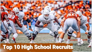 Texas Longhorns Football Team Ranking the Top 10 High School Recruits under Steve Sarkisian [upl. by Calendre215]