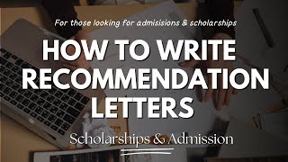 Recommendation Letter format  Recommendation Letter Sample  Letters in English [upl. by Aicilef]