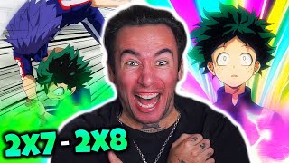 My Hero Academia  2x7 and 2x8  REACTION [upl. by Arual]