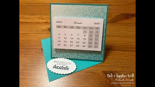 Aufstellkalender Tischkalender basteln  Eine Anleitung mit den Produkten von Stampin´Up [upl. by Aihtnys342]