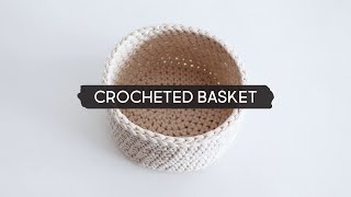 DIY Crocheted Basket [upl. by Sigfried273]