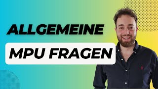 Allgemeine MPU Fragen [upl. by Sherman]