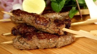 Mutton Seekh Kebab  Kebabs on Skewers – Easy Recipe  The Bombay Chef – Varun Inamdar [upl. by Oiluarb]