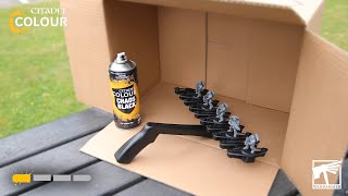 How to Use Citadel Colour Spray Paints  Beginner  Warhammer Painting Essentials [upl. by Ogdon]