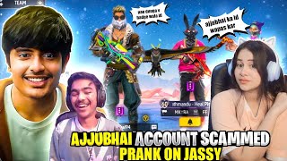 ajjubhai v badge id scam prank on jassy gamer😱 she kick me😡 Garena free fire [upl. by Jorin]