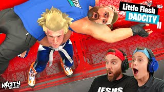 Little Flash vs DadCity 2 in WWE 2k23 [upl. by Mond389]