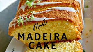 Moist Madeira Cake  Citrus Madeira Cake  Moist Madeira Cake Recipe [upl. by Cherie58]