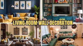 Stylish and beautiful living room wall decor ideas  modern living room  home decor [upl. by Garber]