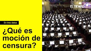 ¿Por qué nunca ha prosperado una moción de censura en Colombia │ En tres datos [upl. by Nellir]