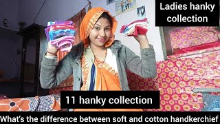 Soft handkerchief vs cotton handkerchief  ladies hanky collection anjalikumawat552 [upl. by Ensoll]