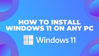 Install Windows 11 on any Hardware  TPM 20 Bypass  Unsupported hardware fix [upl. by Leilani963]