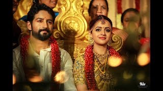 Film Artist BHAVANA amp NAVEEN OFFICIAL WEDDING HIGHLIGHTS [upl. by Akemet]